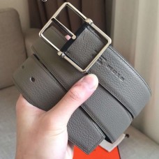 Hermes Grey Saddle 38MM Reversible Belt Hermes Grey Saddle 38MM Reversible Belt