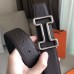 Hermes Tonight 38MM Reversible Belt In Cafe Clemence Leather Hermes Tonight 38MM Reversible Belt In Cafe Clemence Leather