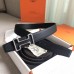 Hermes Tonight 38MM Reversible Belt In Black Clemence Leather Hermes Tonight 38MM Reversible Belt In Black Clemence Leather