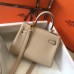 Hermes Kelly 20cm Bag In Trench Clemence Leather GHW Hermes Kelly 20cm Bag In Trench Clemence Leather GHW
