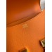 Hermes Constance 24 Handmade Bag In Orange Epsom Calfskin Hermes Constance 24 Handmade Bag In Orange Epsom Calfskin