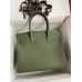 Hermes Birkin 30 Retourne Handmade Bag In Canopee Clemence Leather Hermes Birkin 30 Retourne Handmade Bag In Canopee Clemence Leather