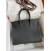 Hermes Birkin 30 Retourne Handmade Bag In Black Clemence Leather Hermes Birkin 30 Retourne Handmade Bag In Black Clemence Leather