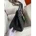 Hermes Birkin 30 Retourne Handmade Bag In Black Clemence Leather Hermes Birkin 30 Retourne Handmade Bag In Black Clemence Leather