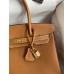 Hermes Birkin 30 Retourne Handmade Bag In Gold Epsom Calfskin Hermes Birkin 30 Retourne Handmade Bag In Gold Epsom Calfskin
