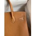 Hermes Birkin 30 Retourne Handmade Bag In Gold Epsom Calfskin Hermes Birkin 30 Retourne Handmade Bag In Gold Epsom Calfskin