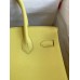 Hermes Birkin 30 Retourne Handmade Bag In Lime Epsom Calfskin Hermes Birkin 30 Retourne Handmade Bag In Lime Epsom Calfskin