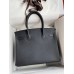 Hermes Birkin 30 Retourne Handmade Bag In Black Epsom Calfskin Hermes Birkin 30 Retourne Handmade Bag In Black Epsom Calfskin