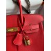 Hermes Birkin 30 Retourne Handmade Bag In Red Epsom Calfskin Hermes Birkin 30 Retourne Handmade Bag In Red Epsom Calfskin