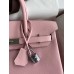 Hermes Birkin 30 Retourne Handmade Bag In Rose Sakura Epsom Calfskin Hermes Birkin 30 Retourne Handmade Bag In Rose Sakura Epsom Calfskin