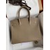 Hermes Birkin 30 Retourne Handmade Bag In Taupe Epsom Calfskin Hermes Birkin 30 Retourne Handmade Bag In Taupe Epsom Calfskin