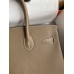Hermes Birkin 30 Retourne Handmade Bag In Taupe Epsom Calfskin Hermes Birkin 30 Retourne Handmade Bag In Taupe Epsom Calfskin