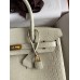 Hermes Birkin 30 Handmade Bag In Craie Crocodile Niloticus Matte Skin