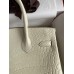 Hermes Birkin 30 Handmade Bag In Craie Crocodile Niloticus Matte Skin