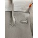 Hermes Birkin 30 Retourne Handmade Bag In Gris Meyer Clemence Leather Hermes Birkin 30 Retourne Handmade Bag In Gris Meyer Clemence Leather