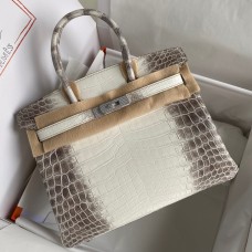 Hermes Diamond Birkin 30cm Bag In Himalaya Niloticus Crocodile Skin Hermes Diamond Birkin 30cm Bag In Himalaya Niloticus Crocodile Skin