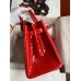 Hermes Birkin 30 Handmade Bag In Red Crocodile Niloticus Shiny Skin