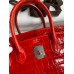 Hermes Birkin 30 Handmade Bag In Red Crocodile Niloticus Shiny Skin