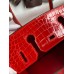 Hermes Birkin 30 Handmade Bag In Red Crocodile Niloticus Shiny Skin