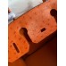 Hermes Birkin 30 Retourne Handmade Bag In Orange Ostrich Leather Hermes Birkin 30 Retourne Handmade Bag In Orange Ostrich Leather