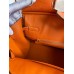 Hermes Birkin 30 Retourne Handmade Bag In Orange Ostrich Leather Hermes Birkin 30 Retourne Handmade Bag In Orange Ostrich Leather