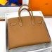 Hermes Birkin 30 Sellier Handmade Bag In Gold Epsom Calfskin Hermes Birkin 30 Sellier Handmade Bag In Gold Epsom Calfskin