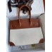 Hermes Birkin 30 Handmade Bag In Toile & Gold Swift Leather Hermes Birkin 30 Handmade Bag In Toile & Gold Swift Leather