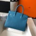 Hermes Birkin 30cm Bag In Jean Blue Clemence Leather GHW Hermes Birkin 30cm Bag In Jean Blue Clemence Leather GHW
