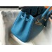 Hermes Birkin 30cm Bag In Jean Blue Clemence Leather GHW Hermes Birkin 30cm Bag In Jean Blue Clemence Leather GHW