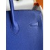Hermes Birkin 35 Retourne Handmade Bag In Blue Electric Clemence Leather Hermes Birkin 35 Retourne Handmade Bag In Blue Electric Clemence Leather