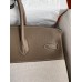 Hermes Birkin 35 Handmade Bag In Toile & Taupe Clemence Leather Hermes Birkin 35 Handmade Bag In Toile & Taupe Clemence Leather
