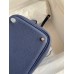 Hermes Picotin Lock 18 Handmade Bag in Blue Saphir Clemence Leather Hermes Picotin Lock 18 Handmade Bag in Blue Saphir Clemence Leather