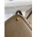 Hermes Picotin Lock 18 Handmade Bag in Taupe Clemence Leather Hermes Picotin Lock 18 Handmade Bag in Taupe Clemence Leather