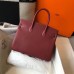 Hermes Birkin 30cm Bag In Bordeaux Clemence Leather GHW Hermes Birkin 30cm Bag In Bordeaux Clemence Leather GHW