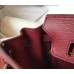 Hermes Birkin 30cm Bag In Bordeaux Clemence Leather GHW Hermes Birkin 30cm Bag In Bordeaux Clemence Leather GHW