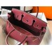 Hermes Birkin 30cm Bag In Bordeaux Clemence Leather GHW Hermes Birkin 30cm Bag In Bordeaux Clemence Leather GHW