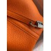 Hermes Picotin Lock 18 Handmade Bag in Orange Clemence Leather Hermes Picotin Lock 18 Handmade Bag in Orange Clemence Leather