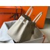 Hermes Birkin 30cm Bag In Beton Clemence Leather GHW Hermes Birkin 30cm Bag In Beton Clemence Leather GHW