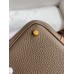 Hermes Picotin Lock 18 Bicolor Handmade Bag in Taupe and Gold Clemence Leather Hermes Picotin Lock 18 Bicolor Handmade Bag in Taupe and Gold Clemence Leather