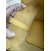 Hermes Picotin Lock 18 Handmade Bag in Jaune Poussin Clemence Leather Hermes Picotin Lock 18 Handmade Bag in Jaune Poussin Clemence Leather