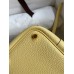 Hermes Picotin Lock 18 Handmade Bag in Jaune Poussin Clemence Leather Hermes Picotin Lock 18 Handmade Bag in Jaune Poussin Clemence Leather