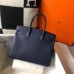 Hermes Birkin 30cm Bag In Dark Blue Clemence Leather GHW Hermes Birkin 30cm Bag In Dark Blue Clemence Leather GHW