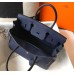 Hermes Birkin 30cm Bag In Dark Blue Clemence Leather GHW Hermes Birkin 30cm Bag In Dark Blue Clemence Leather GHW