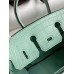 Hermes Birkin 25 Retourne Handmade Bag In Vert D'eau Matte Alligator Leather Hermes Birkin 25 Retourne Handmade Bag In Vert Deau Matte Alligator Leather