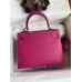 Hermes Kelly Sellier 25 Handmade Bag In Rose Purple Epsom Calfskin Hermes Kelly Sellier 25 Handmade Bag In Rose Purple Epsom Calfskin