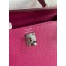 Hermes Kelly Sellier 25 Handmade Bag In Rose Purple Epsom Calfskin Hermes Kelly Sellier 25 Handmade Bag In Rose Purple Epsom Calfskin
