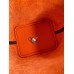 Hermes Picotin Lock 22 Bicolor Handmade Bag in Orange and Burgundy Swift Leather Hermes Picotin Lock 22 Bicolor Handmade Bag in Orange and Burgundy Swift Leather