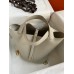 Hermes Picotin Lock 22 Handmade Bag in Pearl Grey Clemence Leather Hermes Picotin Lock 22 Handmade Bag in Pearl Grey Clemence Leather