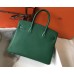Hermes Birkin 30cm Bag In Vert Vertigo Clemence Leather GHW Hermes Birkin 30cm Bag In Vert Vertigo Clemence Leather GHW
