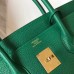 Hermes Birkin 30cm Bag In Vert Vertigo Clemence Leather GHW Hermes Birkin 30cm Bag In Vert Vertigo Clemence Leather GHW
